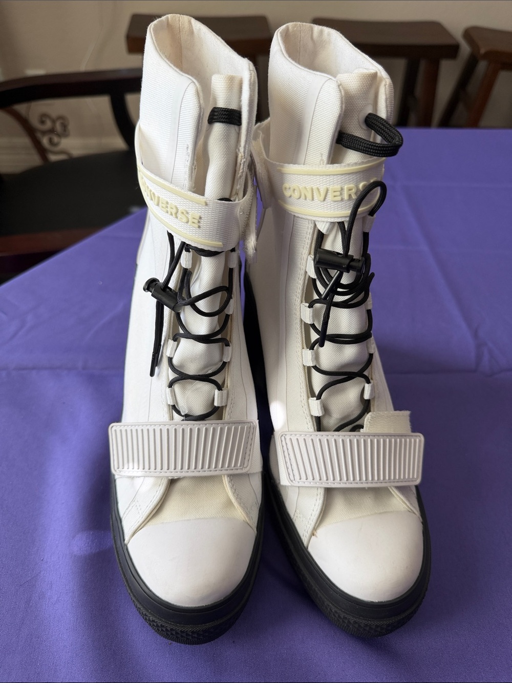 Converse Chuck Taylor GR82 White Women’s Platform Boot Sz 9.5